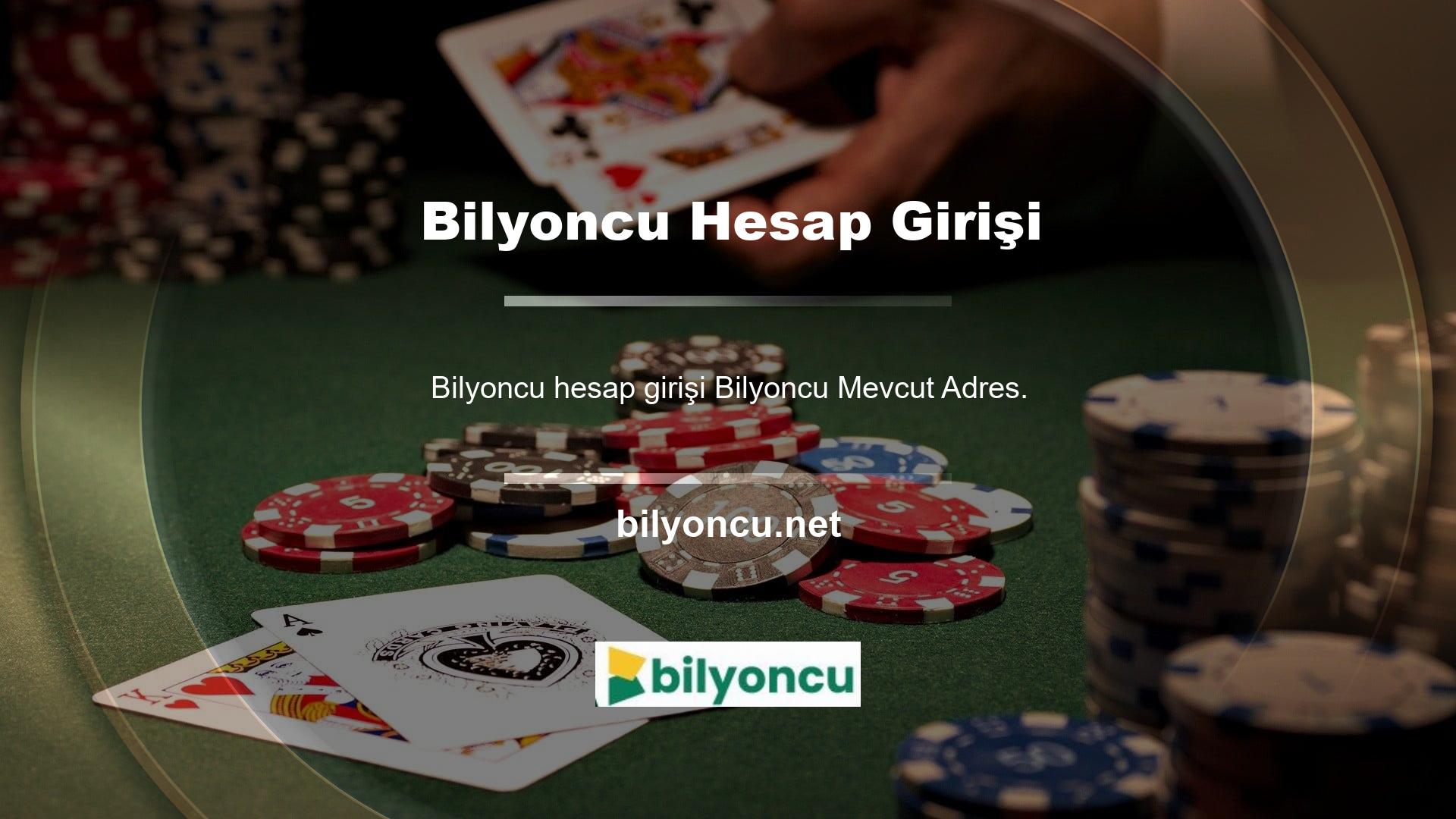 Bilyoncu Hesabınıza kullanıcı adınız ve şifrenizle mevcut adresinizle giriş yapabilirsiniz, kaldığınız yerlerde bahis yapmaya devam edebilirsiniz